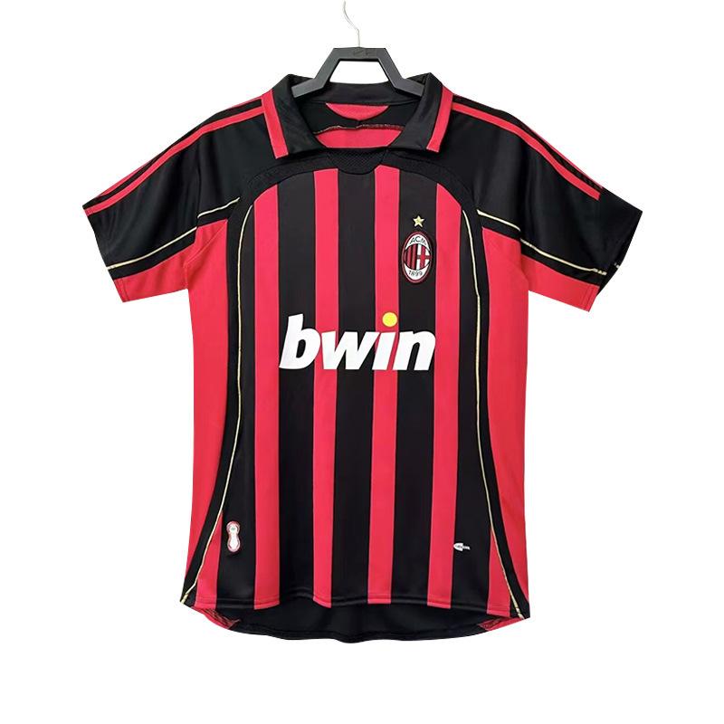 Club retro jersey home and away retro top nostalgic league Champions League version short sleeve Red Devils main Real Madrid
