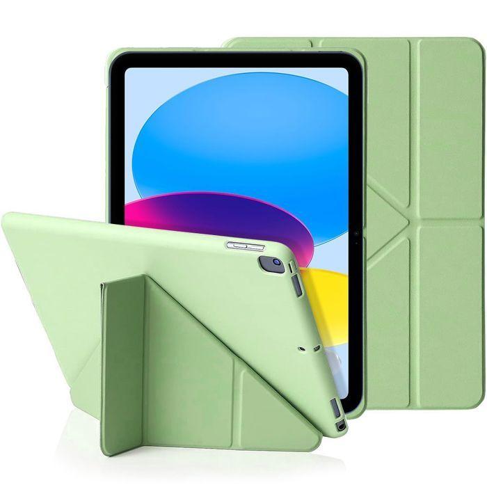 Coque pour iPad 11" / 10,9" - Protection Antichoc - Silicone Léger - Vert - Multi-Angle