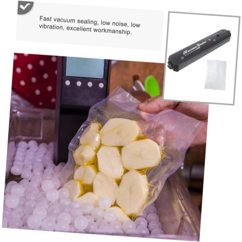 1Set Automatic Vacuum Sealer Machine Portable Food Sealing Tool with Multi Function Kitchen Sealer for Fresh Food Storage US Plug for Home Use