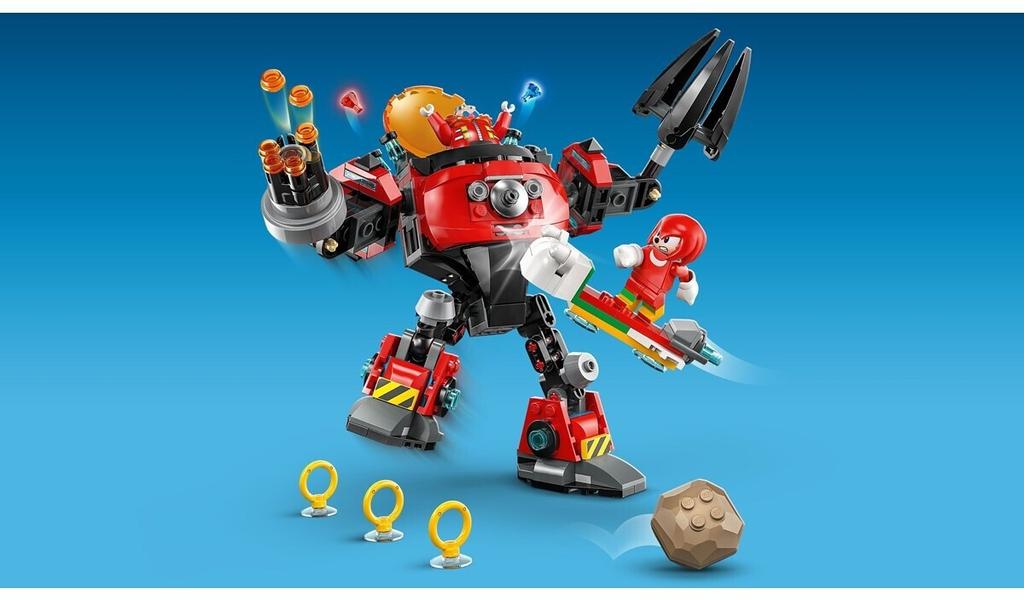 LEGO Sonic The Hedgehog Building Set – Knuckles Vs. Dr. Eggman's Egg Breaker Mechs (77005)