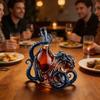 Creative Glass Octopuses Whiskeys Decanter Liquor Dispenser with Secure Suction Base For Home Club And Party Serving