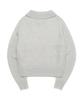 LEE Women'S Round Neck Hazzi Half-Zip Knit Light Gray