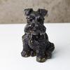 Crystal Obsidian Yellow Quartz Snow Snautery Dog Figurine For Home Decor And Gift Giving