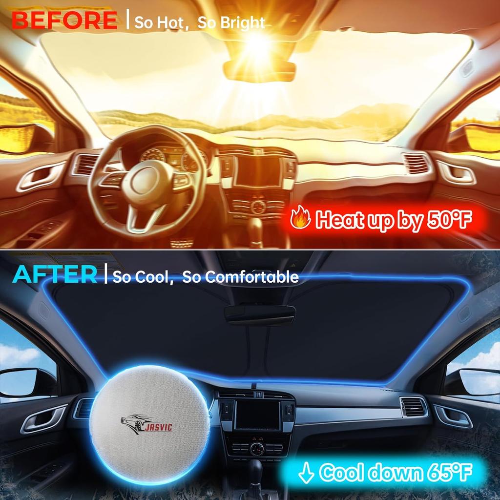 Windshield Sunshade For Honda HR-V -2025, Ized For HRV  2024 2025 Car Front Window Sun Shades, Automatic Car Sun Shield Accessories, Blocks UV Rays,