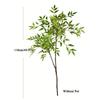 75-140cm Artificial Plants Nandina Tree Green Tall Plants Fake Leaves Plants Faux Branches for Home Garden Office Decor