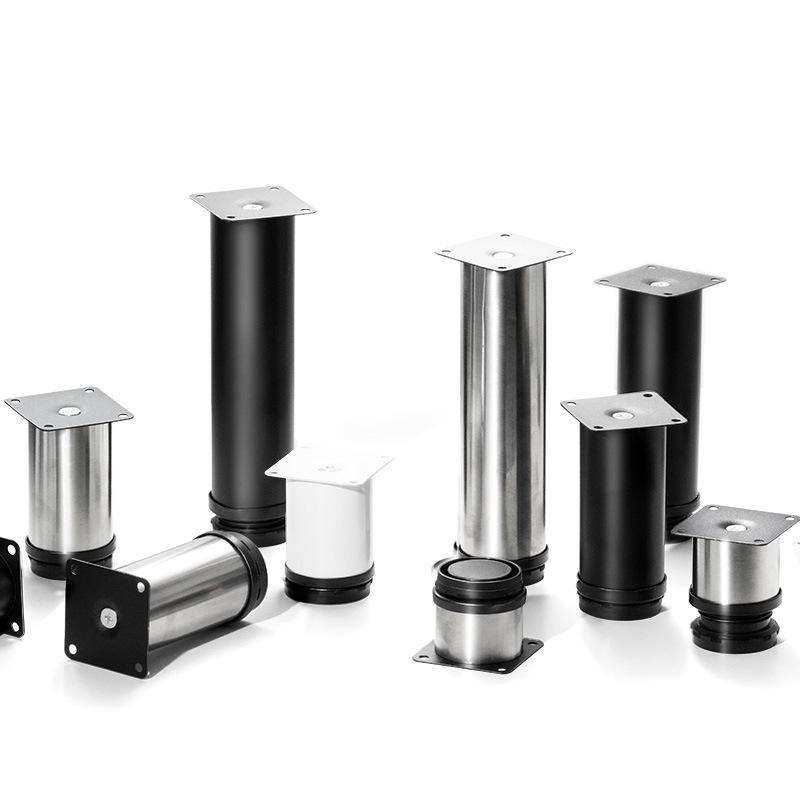 Adjustable Stainless Steel Telescopic Table, Cabinet, and Sofa Legs - Round Dining & Coffee Table Support