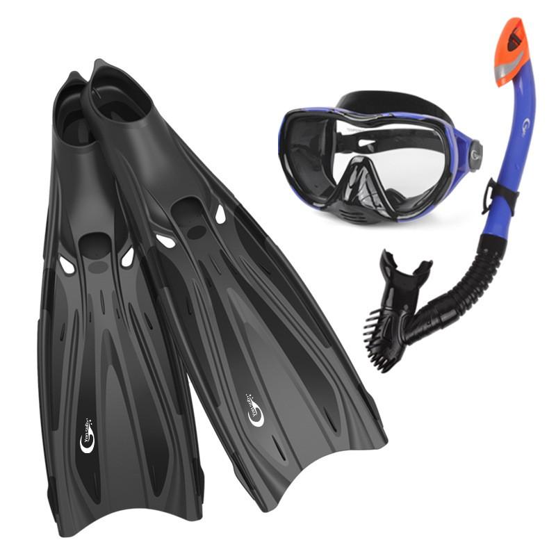 Yon Sub TPR Freediving Snorkeling Fins Unisex Adult Swimming Flippers Black Pool Dive Training