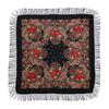 Ethnic Print Tassel Shawl: Large Square Scarf for Women - Autumn/Winter Style