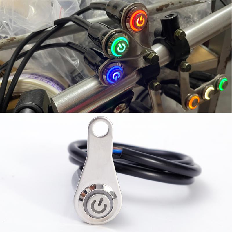 Motorcycle Indicator Switch Motorcycle Handlebar Switch Self-return Reset button Waterproof Fog Light Lamps circuit changer
