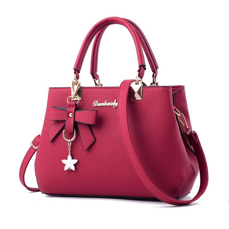 2025 Korean Style Fashion Bow Handbag: Women's Crossbody, Shoulder, Mommy Bag.