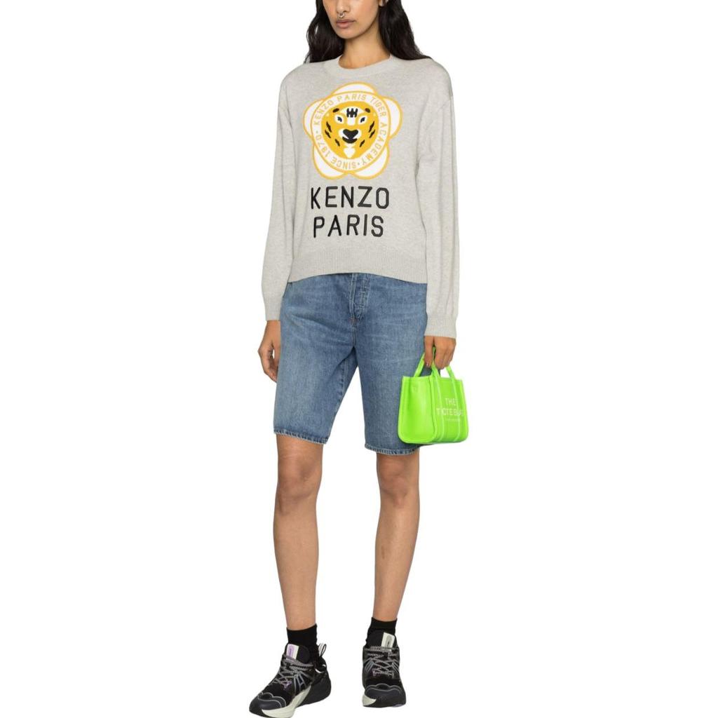 Kenzo Tiger Academy Logo Embroidered Jumper Women's FD62PU4263BB-93