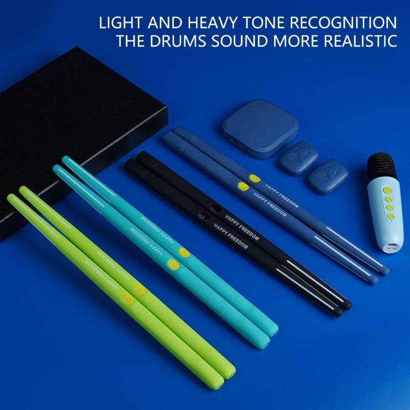 Portable Pocket Drum Motion Sensing Electric Air Drum With Drumsticks Virtual Air Drum for Beginners Kids Enduring