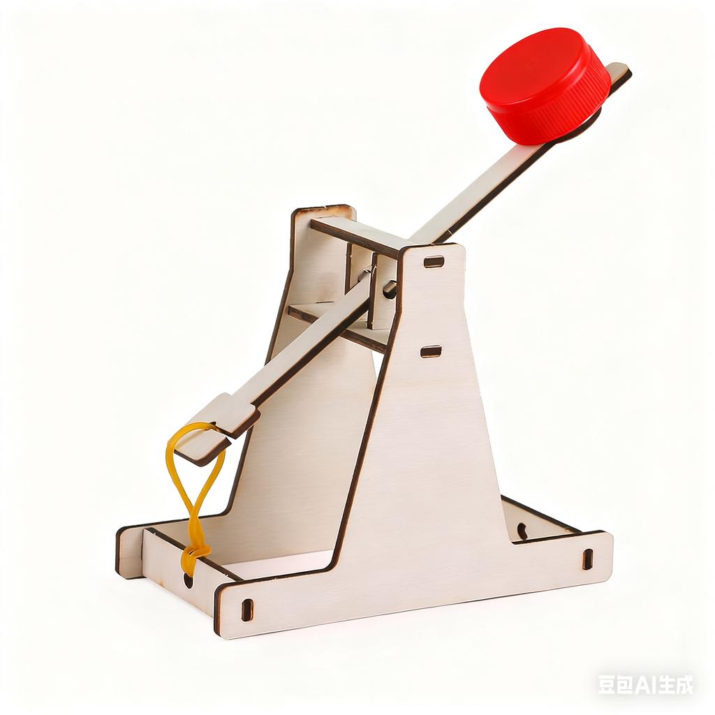 Diy Wooden Catapult Model Kit Educational Science Assembly Building Blocks Children'S Puzzle Toys Physics Experiment Games