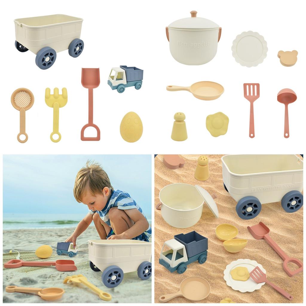 6/8 Pieces Summer Beach Play Set for Kids Water and Sand Toy Bucket Set for Outdoor Fun