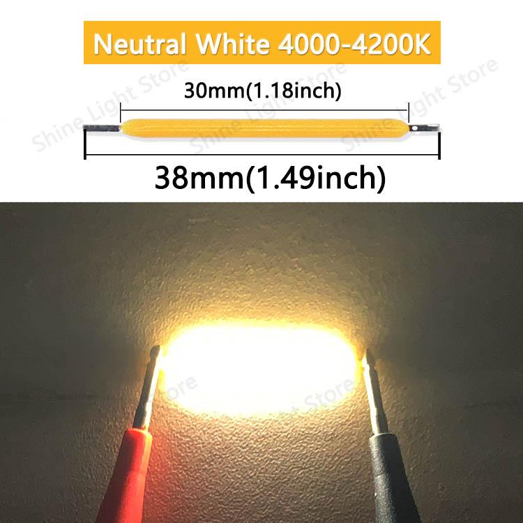 

10~1200 шт. 3 В светодиодная нить накаливания 38 мм светодиоды Эдисона лампочка украшения дома свадьба вечеринка кемпинг освещение диод аксессуары DC2.8-3.0V 10pcs