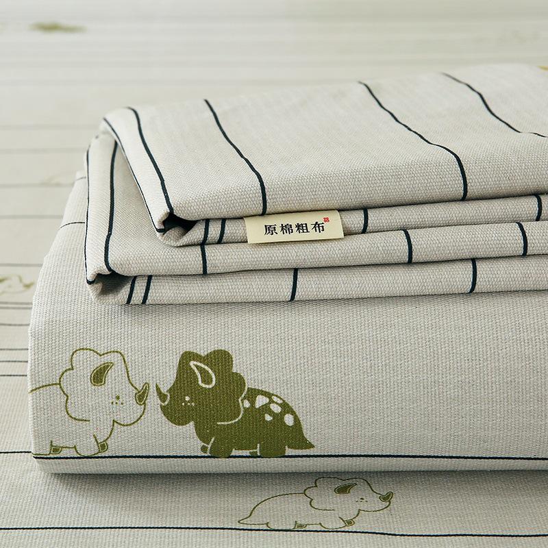 Ancient Art Floral Bed Sheet & Duvet Cover Set - Single/Double, All-Season, Student Dormitory