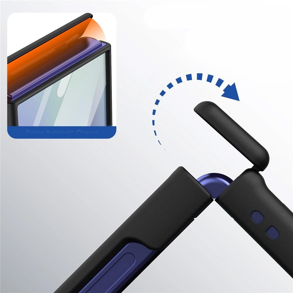 Samsung Galaxy Z Flip 8 Case with Hinge Cover and External Screen Glass, MagSafe-Resistant, Black