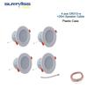 8Ohm 10W Bathroom Ceiling Speaker Background Music System Moisture-proof Aluminum Can Fashion In-ceiling Speaker Sound Quality 5