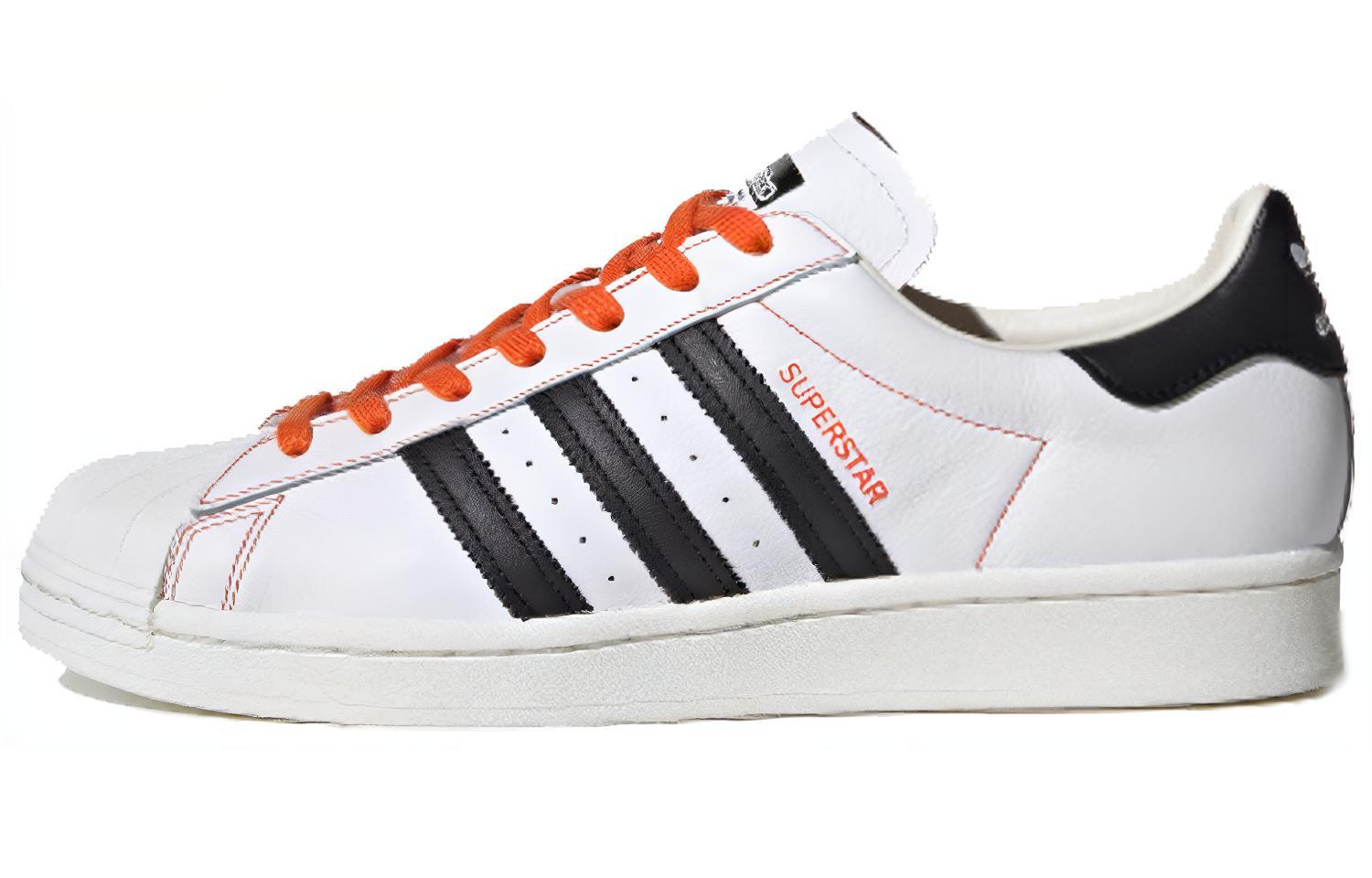 Adidas Originals Superstar  White Orange  FW6363 42