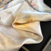 New 100% Natural Silk Square Scarf Women Bandana Headscarf Scarves Shawls Square Neck Foulard Wraps Floral Femme Schals Bufanda
