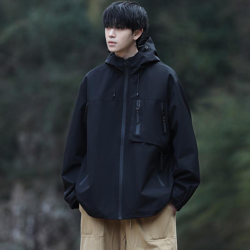 

Ветровка с цветными блоками Весна/Осень 2024: Новый стиль для пеших прогулок на природе и для пар XL чёрный