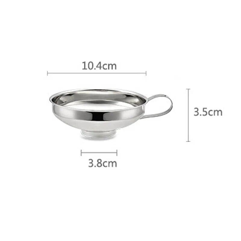 

Нержавеющая сталь, воронка для консервирования с широким горлом, джем, салат, масло, вино, дозатор жидкости, фильтр, многофункциональные воронки, домашние кухонные инструменты S серебряный