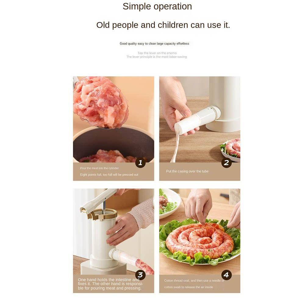 Heavy Duty Manual  Sausage Stuffer Homemade Fast Meat Filling Machine  Sausage Enthusiasts