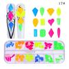 New 12 Grid Nail Drill Irregular Flat Bottomed Rhinestone AB Nail Accessory Nail Decoration