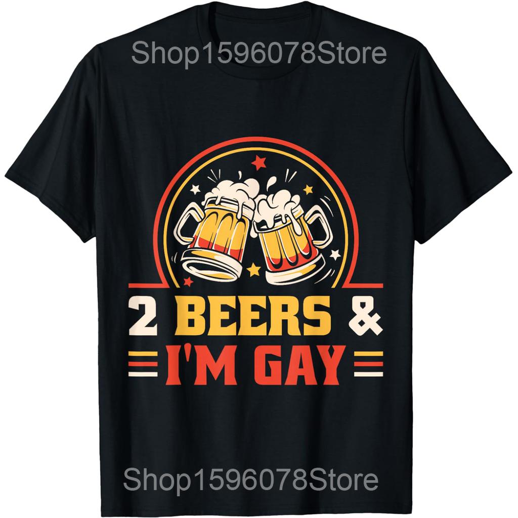Celebrate Diversity Beer Drinking LGBT Beer Gay Pride Month T Shirts Humor Streetwear Tee Short Sleeve Unisex Loose Clothing