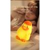 Silicone Cute Duck Pat Light Induction Night Light USB Charging Ornament Ambient Lighting Night Light