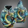 All Body 3D Print Unisex Clothing Chinese Dragon Men's Hoodie Long Sleeve Hooded Sweatshirt Fashion Streetwear Cool Man Tops