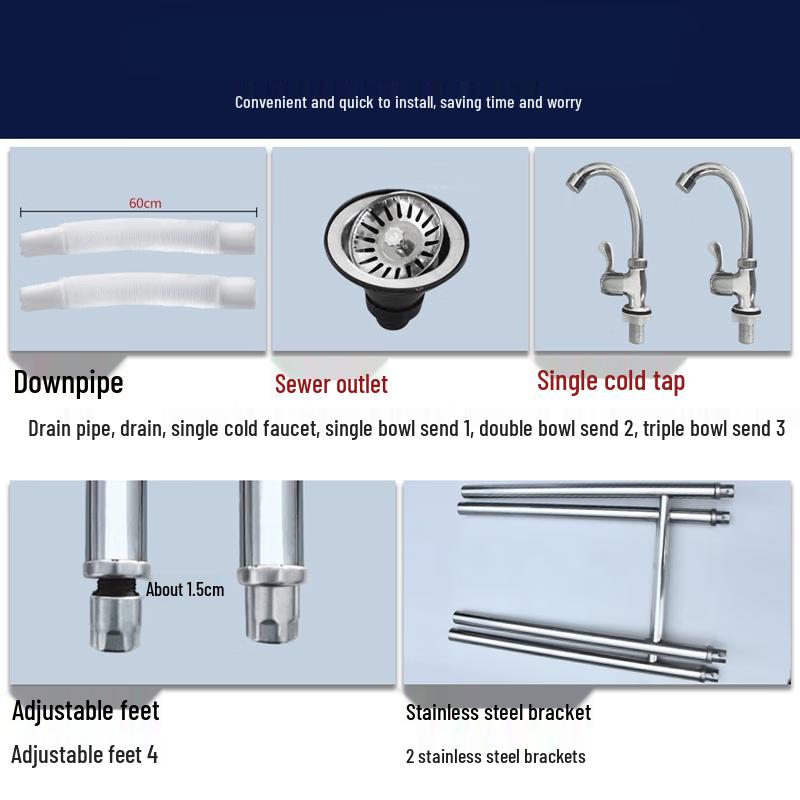 Verdickte 304 Edelstahl Doppelbecken Küchenspüle