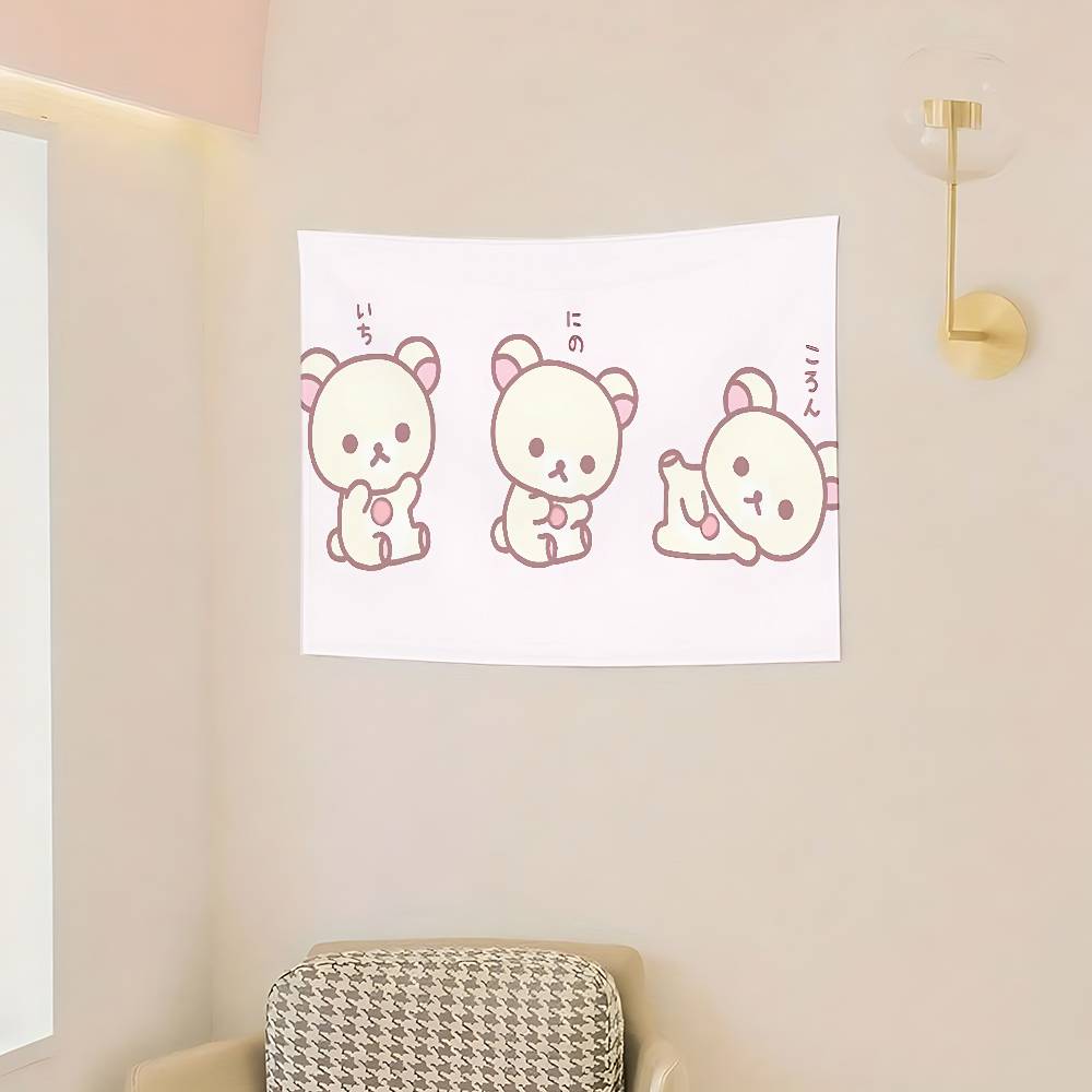 CartoonHRilakkumasKawaii Flags Room Decor Outdoor Decors Personalized Items Flags For Bedrooms Home Funny