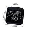 Shining Cherry Jewelry Storage Box Velvet Earrings Ring Storage Jewelry Case Partition Design Jewelry Display Organizer