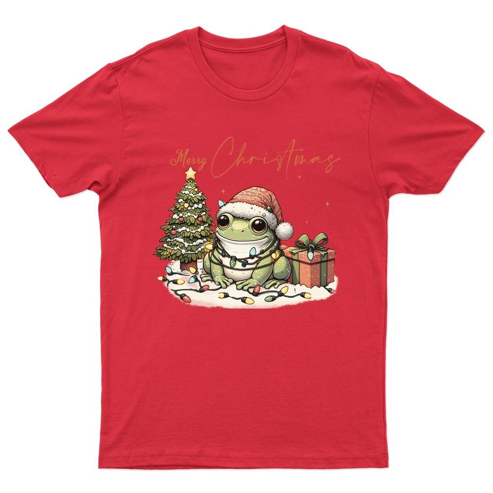 

Merry Christmas Frog Christmas TShirt Unisex Gift Retro Funny Womens Vintage Unisex T-Shirt XXXL