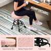 Rolling Stool Height-Adjustable Swivel Stool 55-66 Cm, Work Stool 360 Degrees Rotating, Diameter 50 X 50-66 Cm, Pink