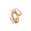 Anello Acciaio Inossidabile Cane Bassotto Carino Cuore 3D Anelli Dita Doppio Strato Per Donne Unisex Gioielli Bel Regalo Decompressione