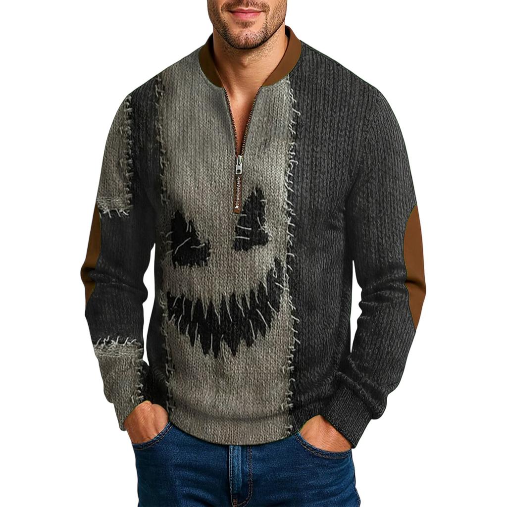 Men'S Outdoor Zipper Long Sleeved Sportswear Casual Sweatshirt