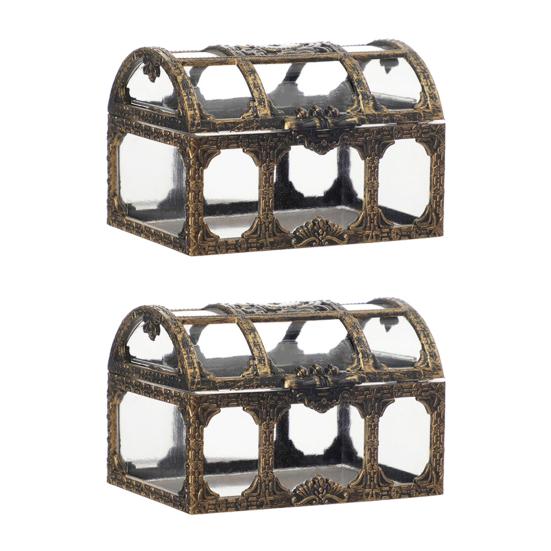 Retro Plated Candy Box Vintage Style Treasure Chest Wedding Party Sweet Container for Candies Cookies Chocolates Macarons Jewelry Small Gifts