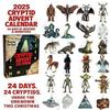 2025 Christmas Countdown Set Cryptid Advent Calendar 24 Days