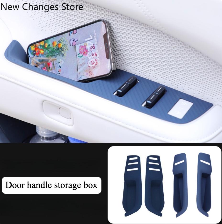 For Zeekr 001 2024 2025 Door Storage Box Silicone Pad 4-door Storage Box Anti Abnormal Noise Car Interior Upgrade Parts
