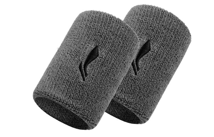 Li Ning Sports Wristbands Breathable Protective Gray LQAK943-2