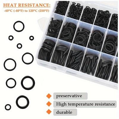 1200PCS Rubber Ring Sealed O-Ring Repair Box Repair Kit Is Suitable for Pipes, Valves, Faucets