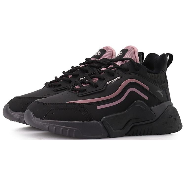 

New Anta Breathable Low Top Running Shoes Women s Black Purple 122148980-4 35.5