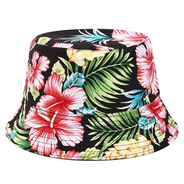 Cheap Price High Quality Summer Sunshade Printing Bucket Hat Face Mask Set