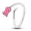 New Open Rings for Women 925 Sterling Silver Star Moon Colorful Zircon Rings Fine Wedding Engagement Birthday Jewelry Gifts