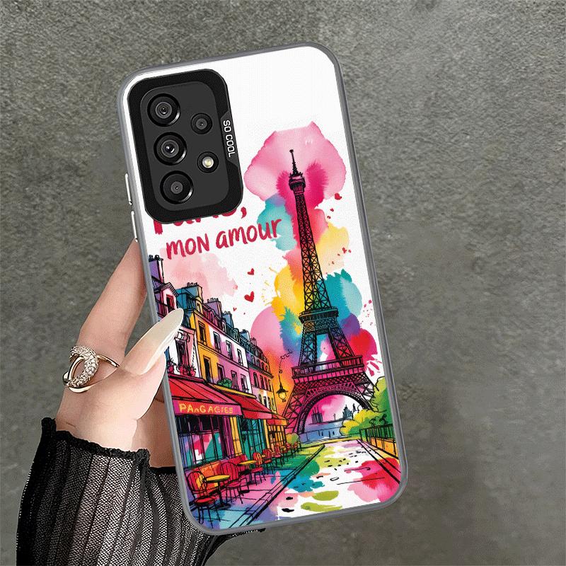 France Eiffel Tower Paris Shockproof Phone Case for Samsung A17 A16 A15 A14 A37 A57 A36 A56 A26 A35 A55 A25 A34 A54 A24 A13 A23