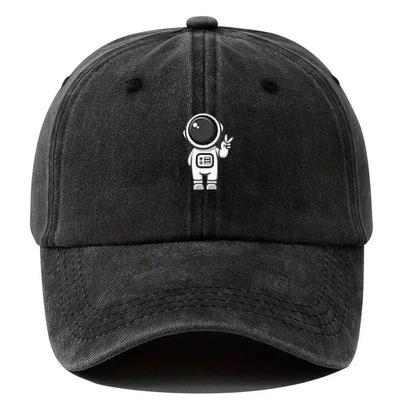 Astronaut Space Main Image Printed Baseball Hat Fashionable and Simple Outdoor Sunscreen Curved Brimmed Hat