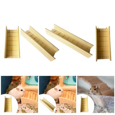 Hamster Climbing Ladder Playing Stable Toy Interesting Rest Wood Climbing Ramp for Gerbils Other Small Animals Pet Toy