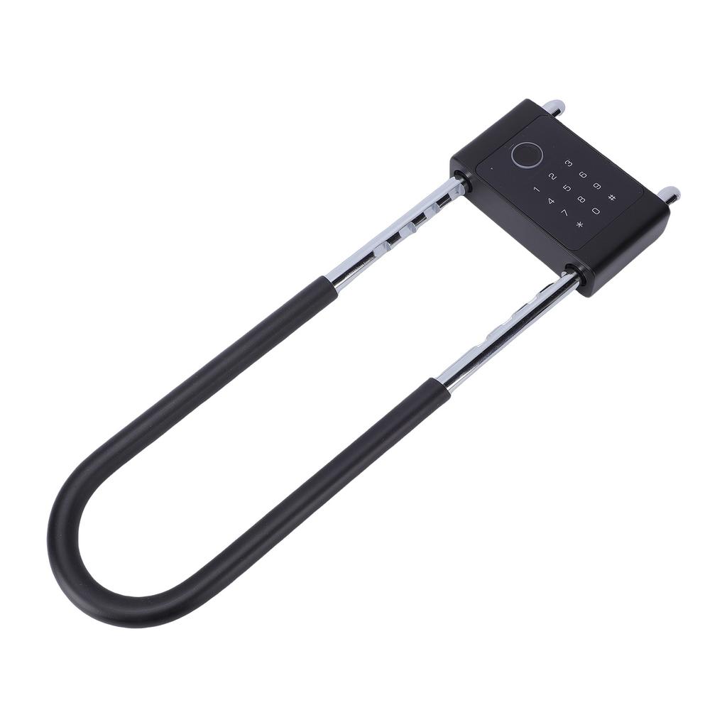 Smart U Lock Long Shackle Bike Gate Lock Support Fingerprint Password IC Card Fast Recognition Compatible with Tuya 300